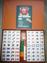 Chinese Mahjong Set X-Large 144 Numbered 1.5&quot; Tiles Majiang Mah-Jongg in Case    - £46.57 GBP