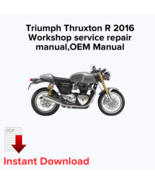 Triumph Thruxton R 2016 Workshop service repair manual,OEM Manual,Factor... - $27.36 CAD
