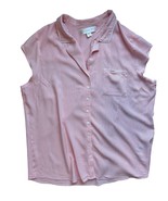 Eileen West Soft Striped Pajama Top T Shirt XL Orange &amp; Pink Sleep Strip... - $317.44 MXN
