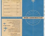  Pan American World Airways Ticket Jacket Travel Documents Required  - $15.84