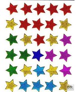 Star Stars Kindergarten Sticker Decal Size 13x10cm/5x4inch Glitter Metal... - $3.49