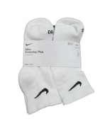 Nike Everyday Plus Ankle Socks White (6 Pack) Womens 6-10 / Youth 5Y-7Y NEW - $497.06 MXN