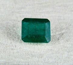 Certified Natural Emerald Octagon Cut 13X11mm 7.71 Carats Gemstone Ring Pendant - £1,876.63 GBP