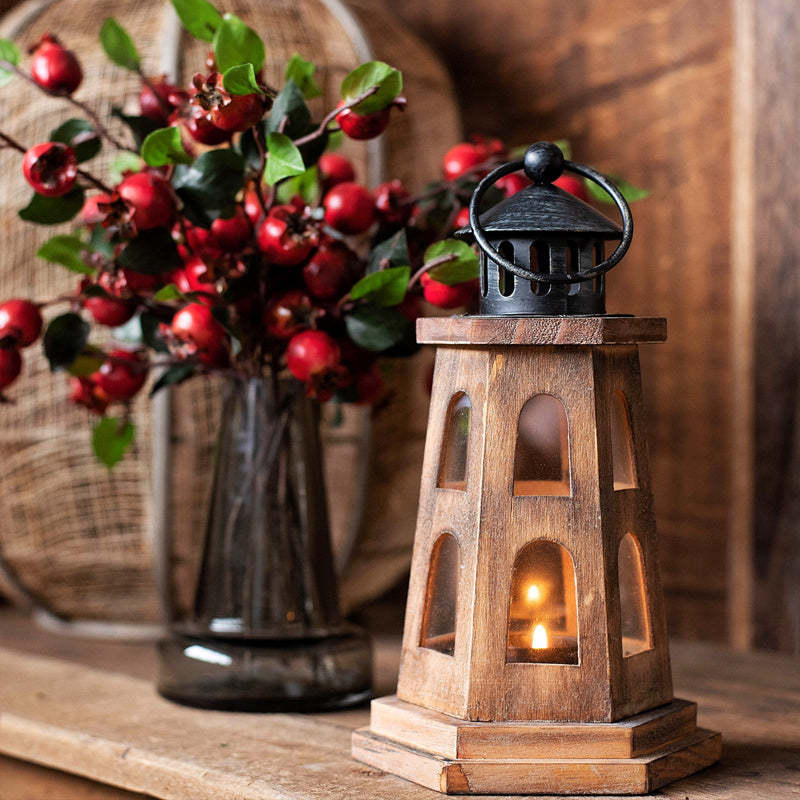 Wooden lighthouse candle holder Item image 2