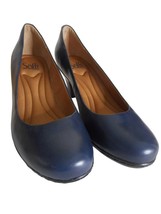 NIB Sofft Navy blue leather Pump Size 8W 2.5 inch heel - $969.00 MXN