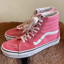 Strawberry Pink Vans Shoes Old Skool Sk8-Hi High Top Sneakers Mens 5.5 W... - $36.24