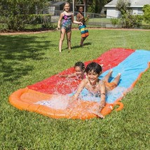 H2OGO 18ft Double Water Slip N and Slide Kids Pool Toys Outdoor Summer NEW - £11.17 GBP