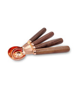 Set of 4 Measuring Spoons Walnut Handle - $31.50 CAD