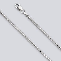 Diamond Cut Bead Chain - 2.2mm (Necklace,Bracelet,Anklet) - Sterling Silver [GX] - £16.19 GBP+