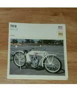THOR 1913 Model 13-W Motorcycle Atlas Editions Motorcycle Card  - £3.91 GBP