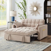 4-in-1 Tufted Loveseat Sofa Bed with Storage - $403.99