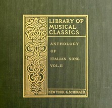 Anthology Of Italian Song Book 1930s First Edition Piano Music HC Vol 2 HBS - $39.99