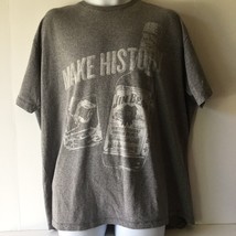  Jim Beam Make History Mens T Shirt 2XL Gray Short Sleeve - $14.84