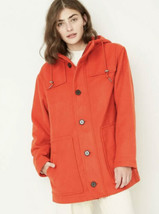 A New Day Women&#39;s Orange Duffel Winter Hooded Overcoat Jacket Sz XS NWT - £27.65 GBP