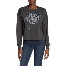 CircleX Women Need Space Graphic T-Shirt Top Sweatshirt Long Sleeve Size M - £7.90 GBP