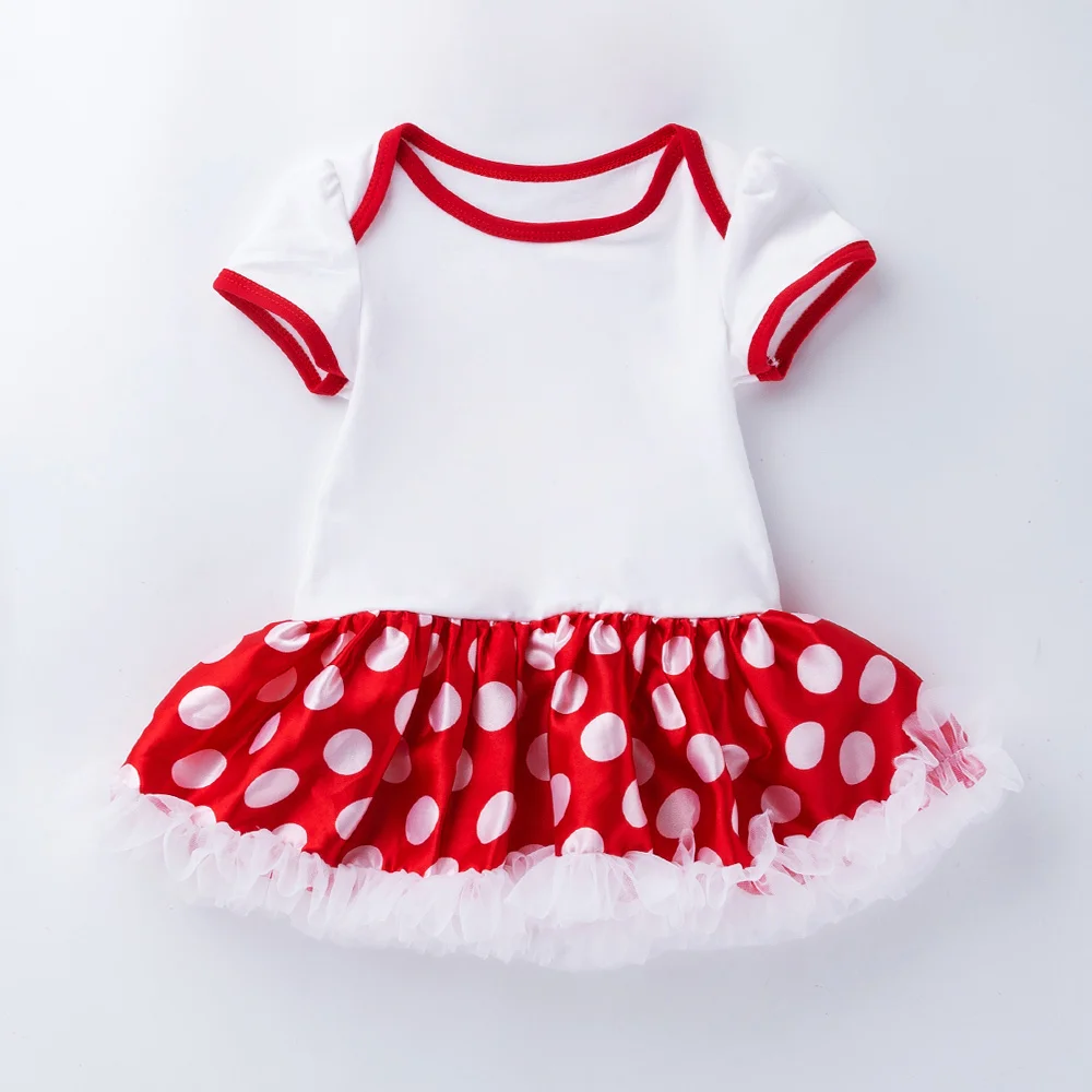 Baby Girl Clothes TUTU Short Sleeve Romper Dress Holiday  Cotton Multi-Color Sum - £31.93 GBP