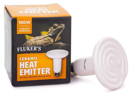 Flukers Ceramic Heat Emitter: Ideal 24-Hour Heat Source for Reptiles - £21.30 GBP+