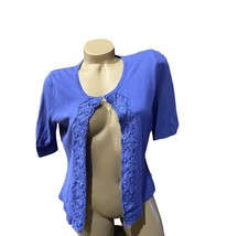 Merona Lace Blue Cardigan Medium NEW NWT - $10.88