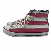 Converse Chuck Taylor Hi Top Shoes USA Flag Red White Blue Mens 9 Womens 11 - £39.10 GBP