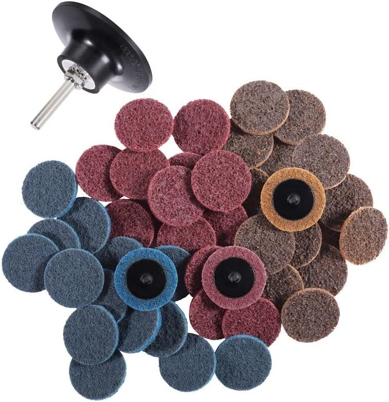 S Satc 46Pcs Sanding Discs 2 Inch Roll Lock Quick Change Discs 1Pcs 1/4&#39;... - $30.99