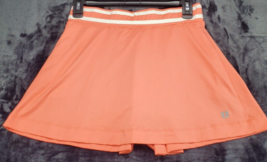 Eleven Skort Womens Size Small Orange Polyester Elastic Waist Logo Pull On - $14.78