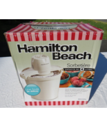 Hamilton Beach Automatic Ice Cream Maker, 4 quart, White #68330N- New op... - £28.01 GBP
