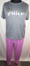 Juicy Couture Size Medium Light Purple/Gray Pajama Set, NWT - £38.93 GBP