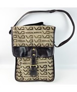 NEW Vintage VIASA Airline Travel Tote Carry Hand Shoulder Bag Brown Buckle - $59.99