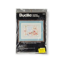 Bucilla Counted Cross Stitch Kit #40493 &quot;Children Add Love&quot; 14&quot;x11&quot; Vintage 1990 - £12.60 GBP