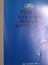 1988 1988 1/2 Ford Escort Service Repair Shop Manual Supplement Oem Book - £7.69 GBP