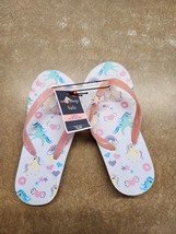 West Loop Girl&#39;s Flip Flops Unicorn Small 13/1 - £6.31 GBP