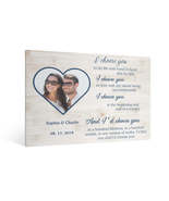 Custom Photo Canvas Wall Art Personalized Memory Print with Frame Weddin... - $72.42 CAD+
