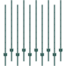 VEVOR 5 Feet Fence Post, 10 Pack U-Channel Heavy Duty Metal Fence Posts,... - $59.90