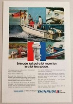 1972 Print Ad Evinrude 50 HP Outboard Motors Less Space Milwaukee,WI - £9.90 GBP