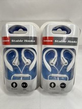 (2) Magnavox Stable Hooks Earbuds Headphones Microphone &amp; Music Control ... - $12.99