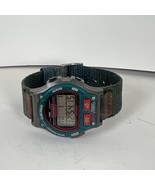 Vintage 1997 Womens TIMEX Ironman Triathlon 8 Lap Digital Teal Green/Gra... - $29.06