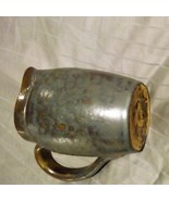 Pottery/clay Pitcher blue gray brown heavy - $180.37 MXN