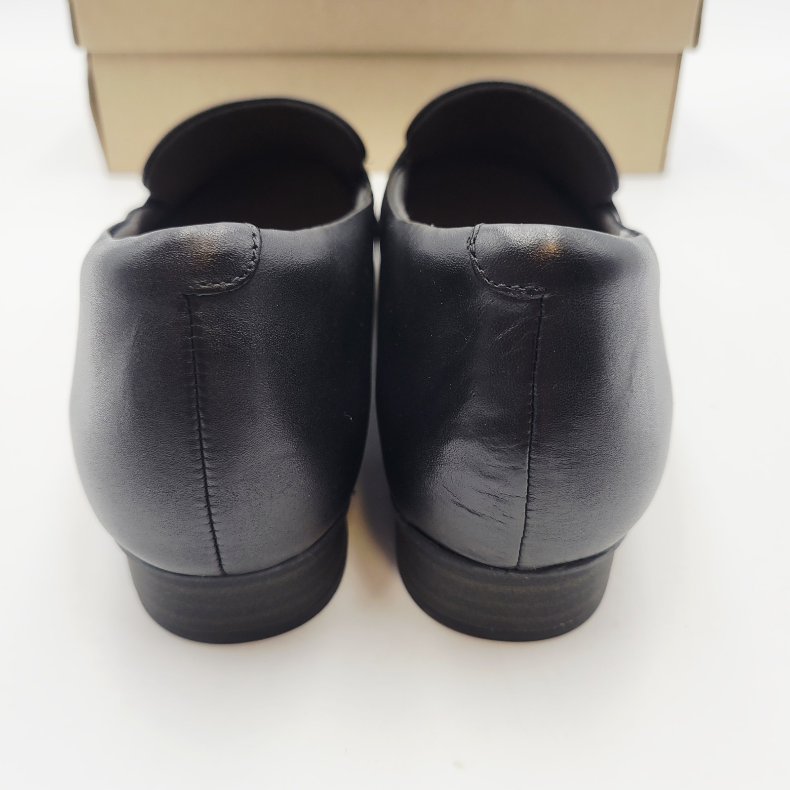 Clarks Juliet Ariel Pumps Womens Size 8 M Black Leather Loafers Slip On Shoes Item image 7