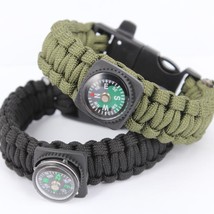 Survival Bracelets with Fire Starter Outdoor Self-rescue - One item (Col... - £3.86 GBP