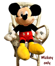 Disney Small Mickey Mouse Stuffed Animal Plush 9 Inch Soft Toy Lovey Jus... - £5.41 GBP