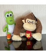 Super Mario Plush Lot Donkey Kong Yoshi Backpack Charm Keychain Nintendo... - $405.87 MXN