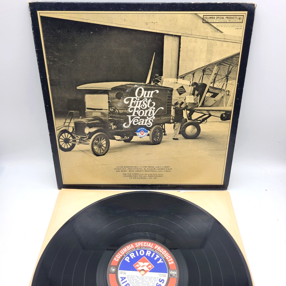 OUR FIRST FORTY YEARS LP Vinyl Comp Louis Armstrong Count Basie Percy Faith - $11.83