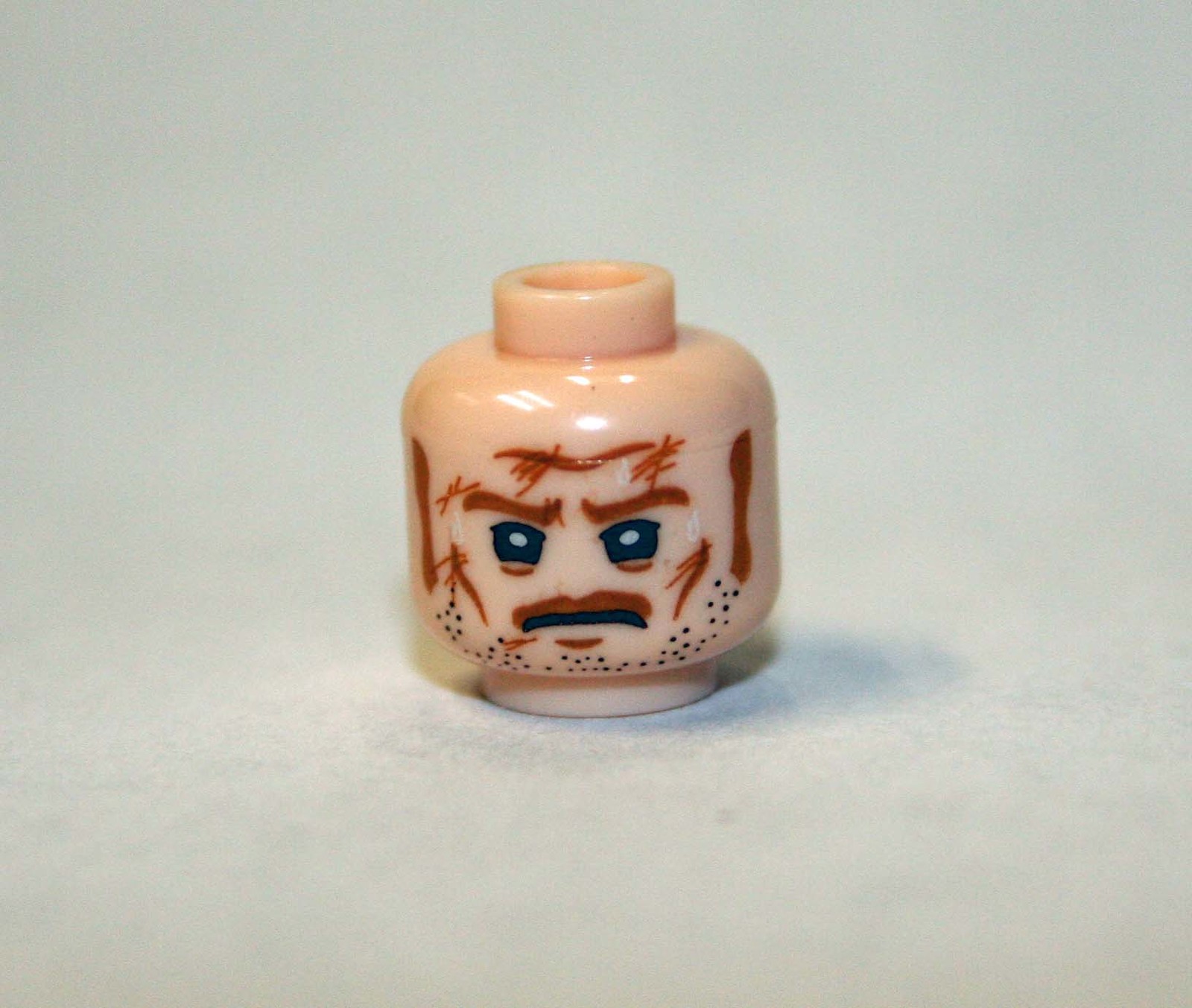 Minifigure Head Rugged Older B8 Head Diy US Seller - $4.98