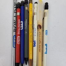 Vintage 1970s 1980s Pencil Advertising Lot + Marker 8 Total - £3.71 GBP