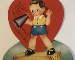 Vintage 1950s Valentines Kid With Megaphone Box2 - $4.94