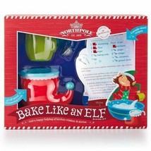 Northpole Christmas Bake Like an Elf Baking Kit for Kids w/Recipe Cards - £15.17 GBP