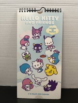 Sanrio Hello Kitty &amp; Friends 16-MONTH 2024 Spiral Poster Calendar 6&quot; X 12&quot; - New - £9.65 GBP