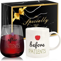 Gifts for Her Women, 11OZ Coffee Mug 15OZ Stemless Wine Glass Christmas Gifts - £10.04 GBP