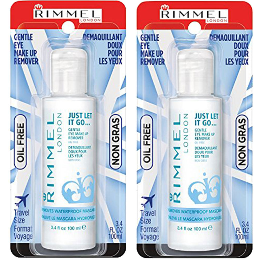 NEW Rimmel Eye Makeup Remover 3.40 Fluid Ounces (2 Pack) - £13.26 GBP