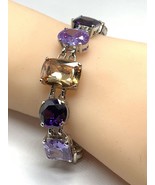 Nolan Miller Mark Zunino Design Bold Purple & Amber Crystal Bracelet Sil... - €93,59 EUR Nolan Miller Mark Zunino Design Bold Purple & Amber Crystal Bracelet Sil... - €93,59 EUR